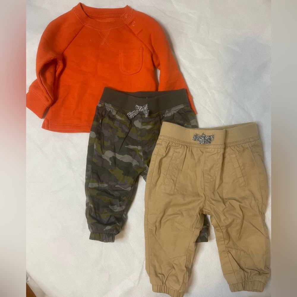Cat and jack sweatshirt and trousers bundle set. 3-6 months.